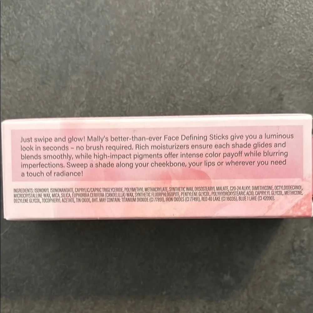 New in box Mally Beauty Evercolor Cheek Stick -on the mauve